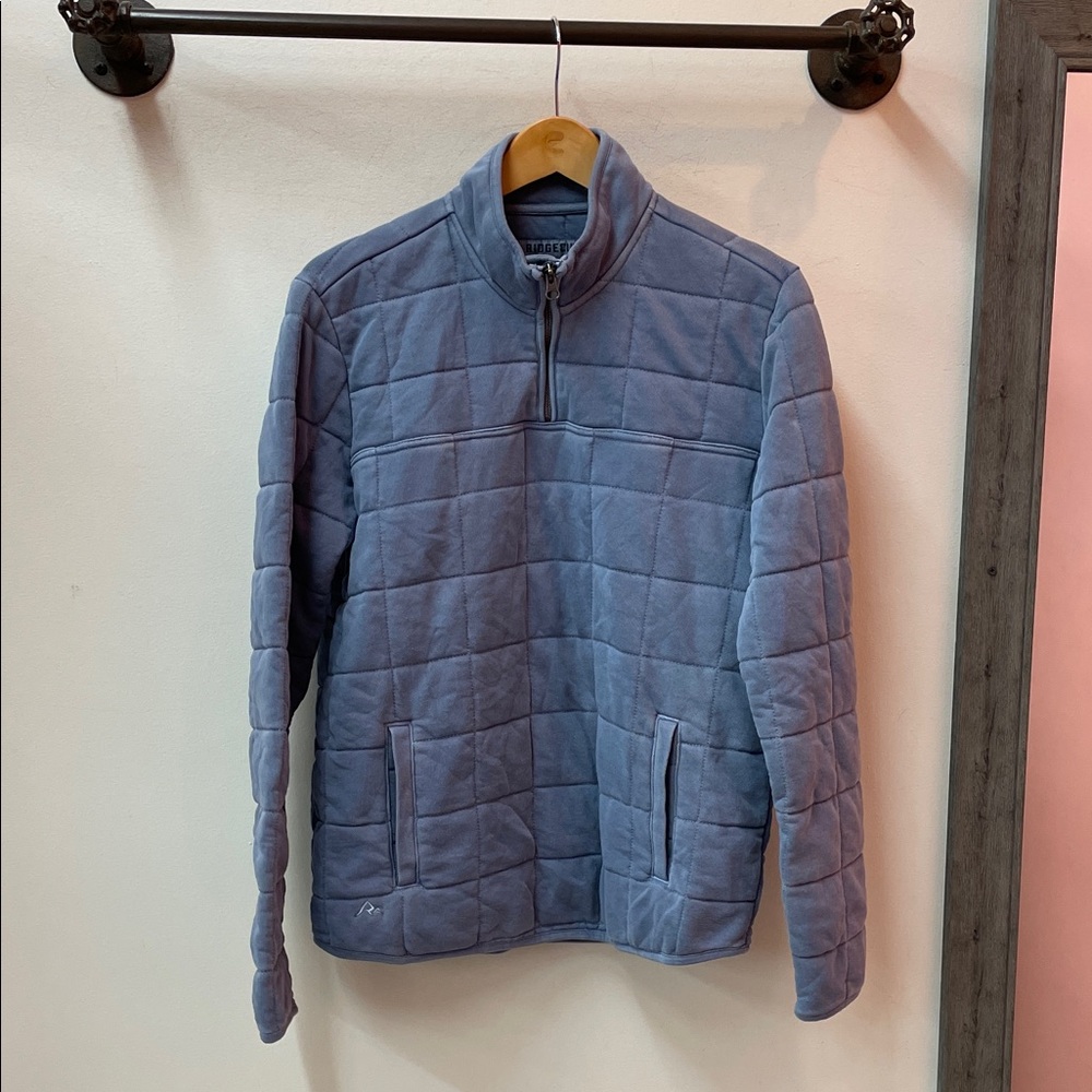 NWT Stylish Blue Quilted Utility Jacket Size Medium